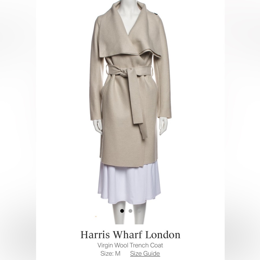 Harris Wharf wool coat size M